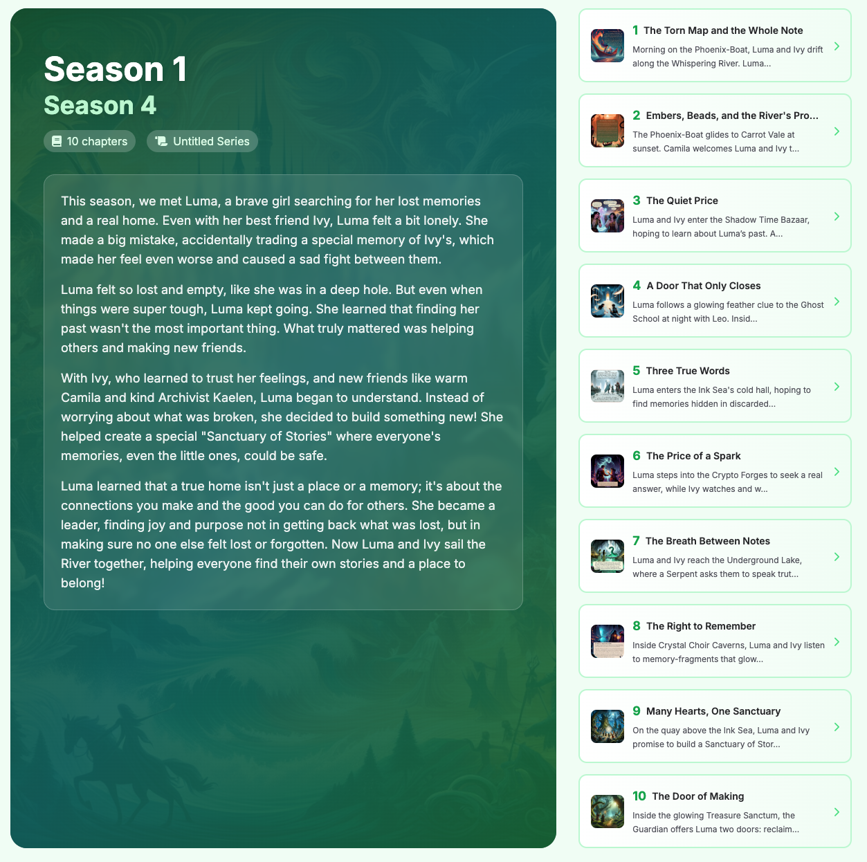 Season Outline and Planning